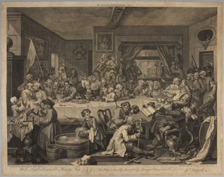 An Election Entertainment, plate 1 from the series Four Prints of an Election