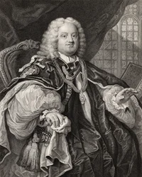 Benjamin Hoadly, engraved by Benjamin Holl from 