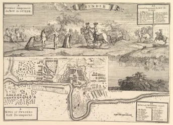 Charles XII at Bender (Aubry de La Mottraye