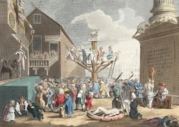 Emblematical print of the South Sea, illustration from 