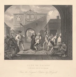 Gate of Calais, engraved by William Radclyffe