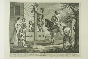 Hudibras Triumphant, plate four from Hudibras