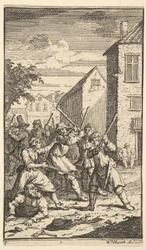 Hudibras Vanquished by Trulla, Seventeen Small Illustrations for Samuel Butler