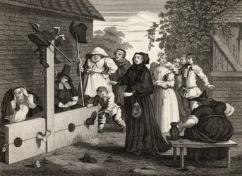 Hudibras and Ralpho in the Stocks, from 
