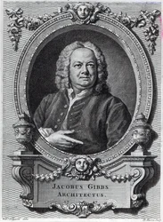 James Gibbs, engraved by Bernard Baron, 1747