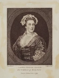 Lavinia Fenton, afterwards Duchess of Bolton, engraved by Cornelius Apostool