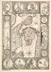 Map of Stockholm from Aubry de La Mottraye