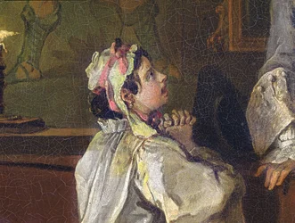 Marriage a la Mode: V, The Bagnio (detail)