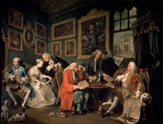 Marriage a la Mode: 1, The Marriage Contract, 1743