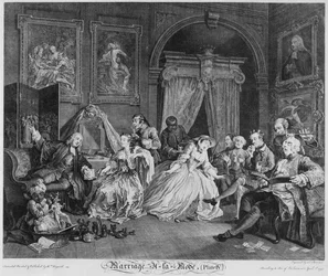 Marriage a la Mode, Plate IV, The Toilette