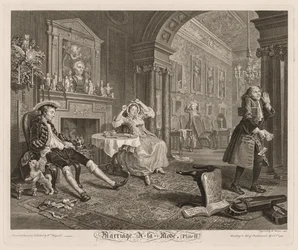 Marriage à la Mode: Plate II, 1745