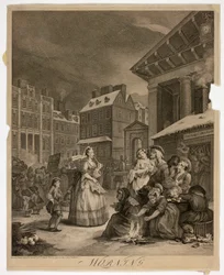 Morning, Plate One from The Four Times of the Day