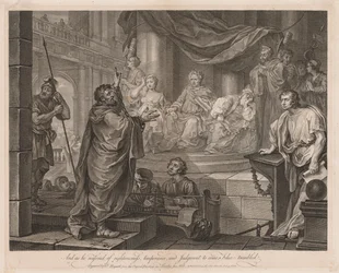 Paul before Félix (Large Plate)