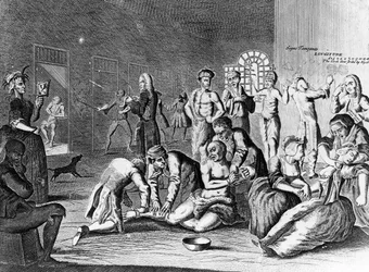 Scene in a Madhouse, from A Rake