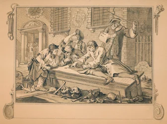 Sketch for Industry and Idleness - Plate III
