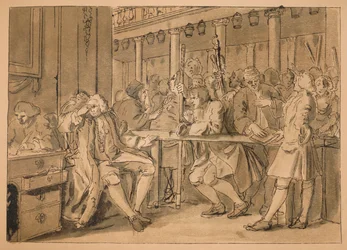 Sketch for Industry and Idleness - Plate X, 1747