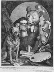 The Bruiser Charles Churchill, Once the Reverend, in the Character of a Russian Hercules, 1763