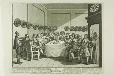 The Committee, plate ten from Hudibras