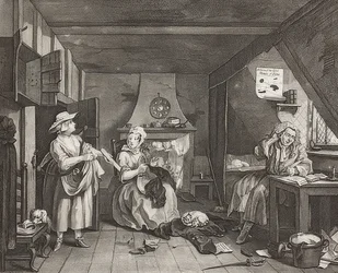 The Distressed Poet. 1736/40