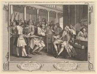The Industrious Prentice Alderman of London, the Idle One Brought Before Him
