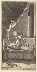 The New Metamorphosis, Plate 6: The Story of Cupid and Psyche, 1724