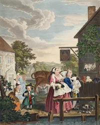 Times of the Day: Evening, illustration from 