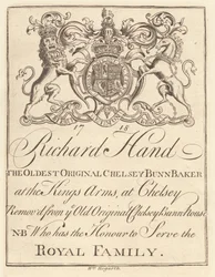 Trade Sheet for: Richard Hand, The Oldest Original Chelsey Bunn Baker at the King