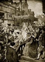 Mary Queen of Scots Enters Edinburgh, 1561