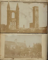 St. Regulus Tower and the East Gable of St. Andrews Cathedral from the Northwest