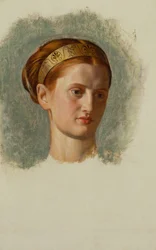 Portrait of Miss Isabella Waugh, Study