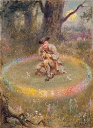 The Fairy Ring - the Enchanted Piper, c. 1880