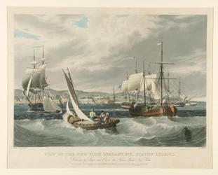 View of the New York Quarantine, Staten Island