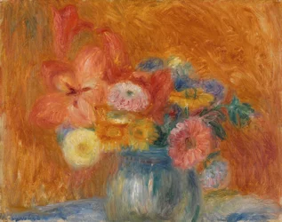 Green Bowl of Flowers