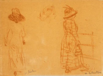 Two Women and Head of Woman