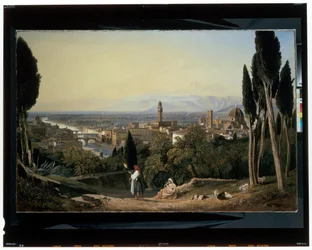 A View of Florence and the River Arno from San Miniato