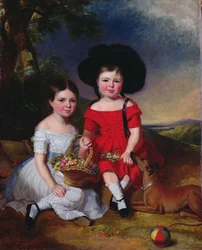 Annie and John Edward, children of Thomas Rhodes of Leeds