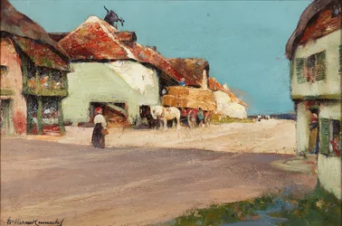 Hay Cart, a Normandy Village