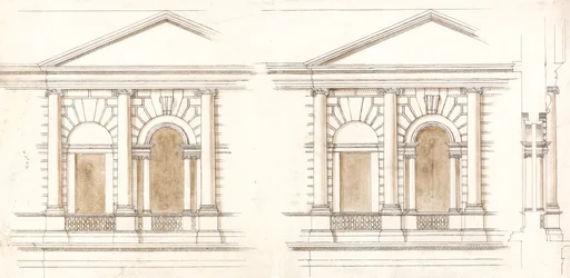 The Treasury, Whitehall, London: Alternate Elevations of the Facade