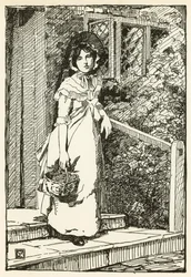 Illustration for The Deserted Village by Oliver Goldsmith