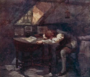 Illustration for The Deserted Village by Oliver Goldsmith