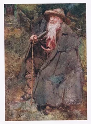 The Long Remembered Beggar Was His Guest, Whose Beard Descending Swept His Aged Breast