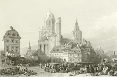 Mayence Cathedral, Rhine