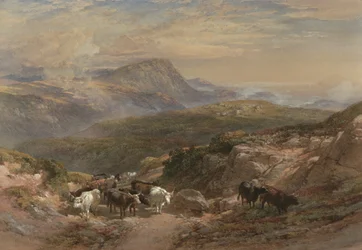 Scene in the Highlands, 19th century