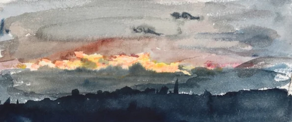 A Break in the Evening Clouds