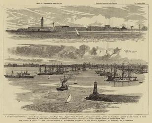 The Crisis in Egypt, the Fortifications of Alexandria Harbour, the Allied Squadron in Harbour at Alexandria