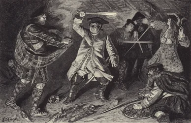Fight in the Inn at the Clachan of Aberfoil