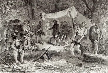 The First Day at Jamestown, 14th May 1607, from 