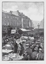 Middlesex Street, late Petticoat Lane, on a Sunday Morning