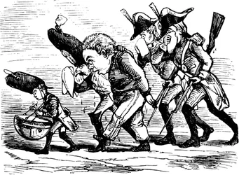 Illustration from the book The Rose and The Ring, by William Thackeray, 1855