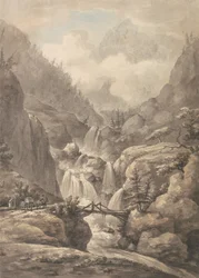 A Chaisse Passing Through the Alps